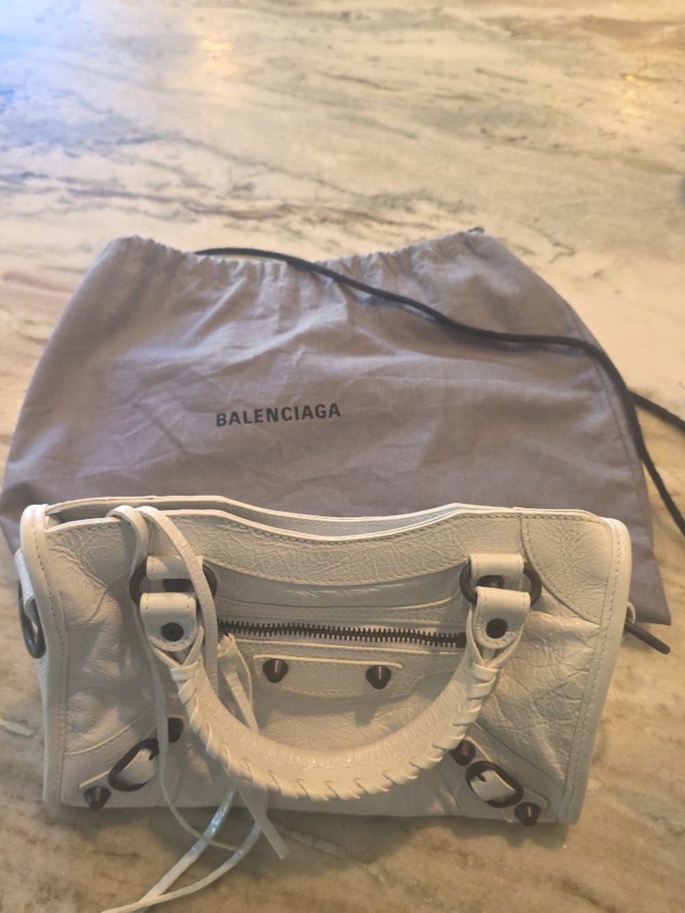 Le city mini white bag pristine condition
